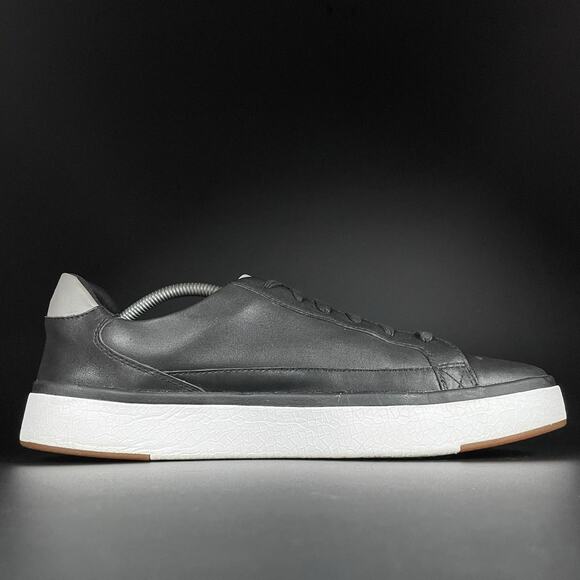 Kizik Vegas Men’s Size 13 Black Leather Handsfree Sneaker Slip On Casual Comfort - Picture 5 of 9